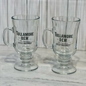 Tullamore D.E.W. Irish whiskey glasses, specifically designed for Irish Coffee